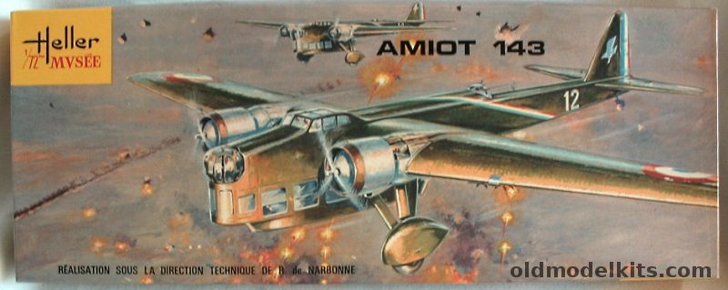 Heller 1/72 Amiot 143 Bomber plastic model kit